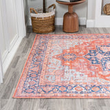 Twitty Ornate Medallion Washable Area Rug