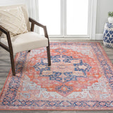 Twitty Ornate Medallion Washable Area Rug
