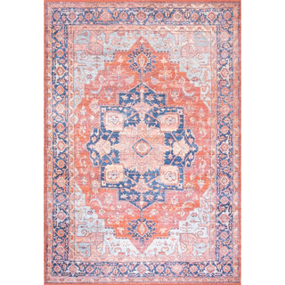 Twitty Ornate Medallion Washable Area Rug