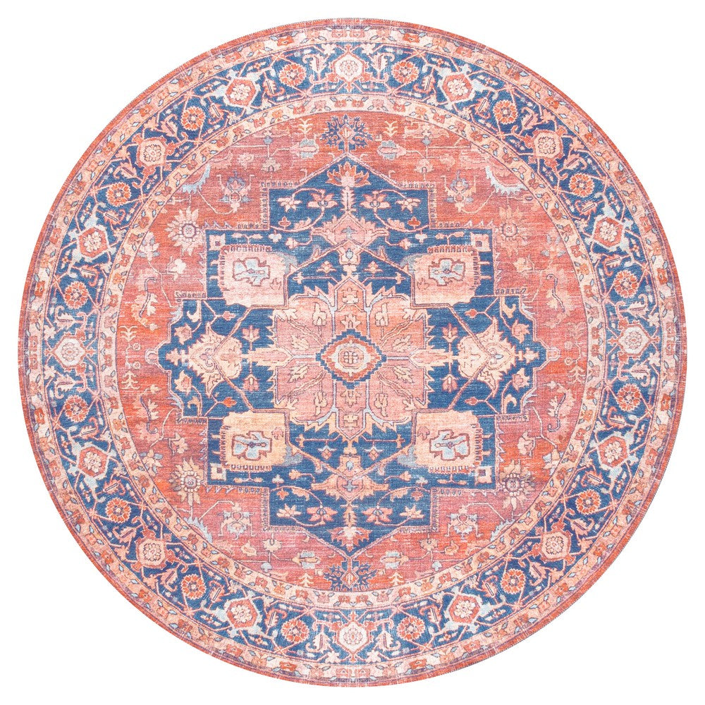 Twitty Ornate Medallion Washable Area Rug
