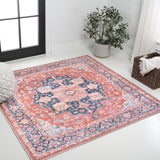 Twitty Ornate Medallion Washable Area Rug