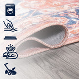 Twitty Ornate Medallion Washable Area Rug