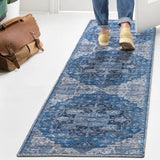 Twitty Ornate Medallion Washable Area Rug