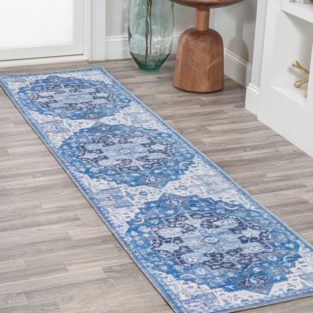 Twitty Ornate Medallion Washable Area Rug
