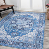 Twitty Ornate Medallion Washable Area Rug