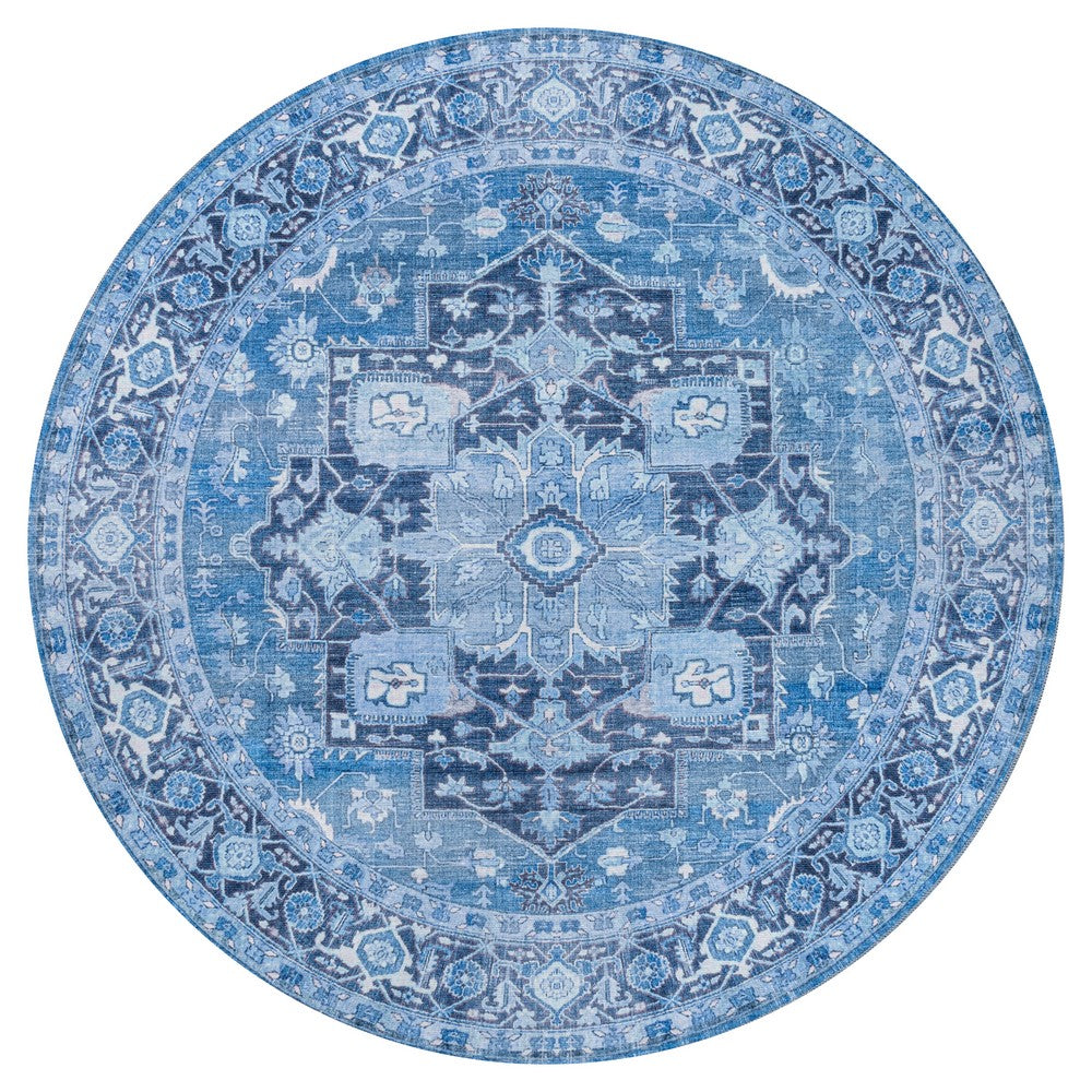 Twitty Ornate Medallion Washable Area Rug