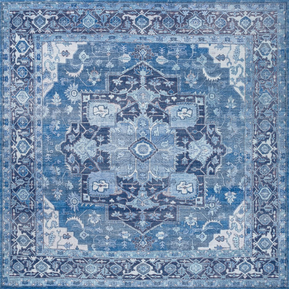 Twitty Ornate Medallion Washable Area Rug