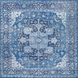 Twitty Ornate Medallion Washable Area Rug