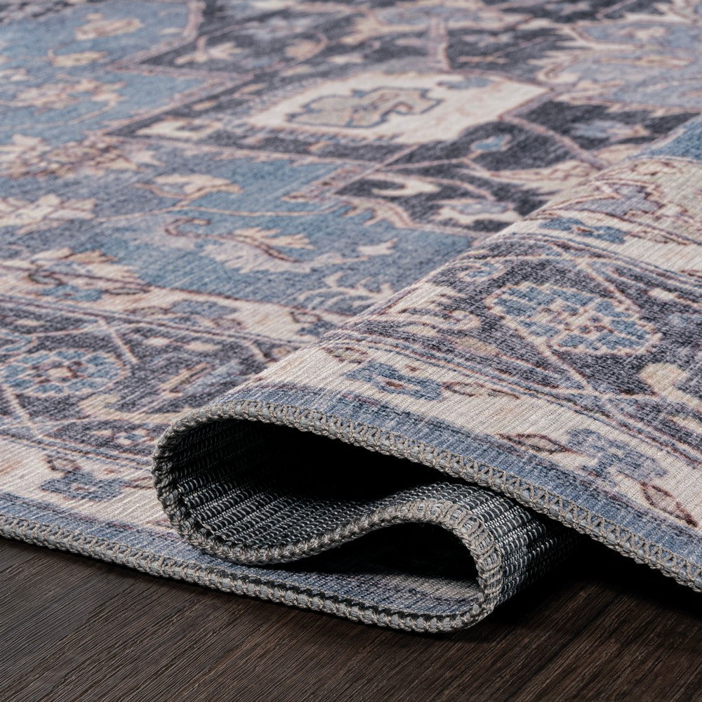 Twitty Ornate Medallion Washable Area Rug