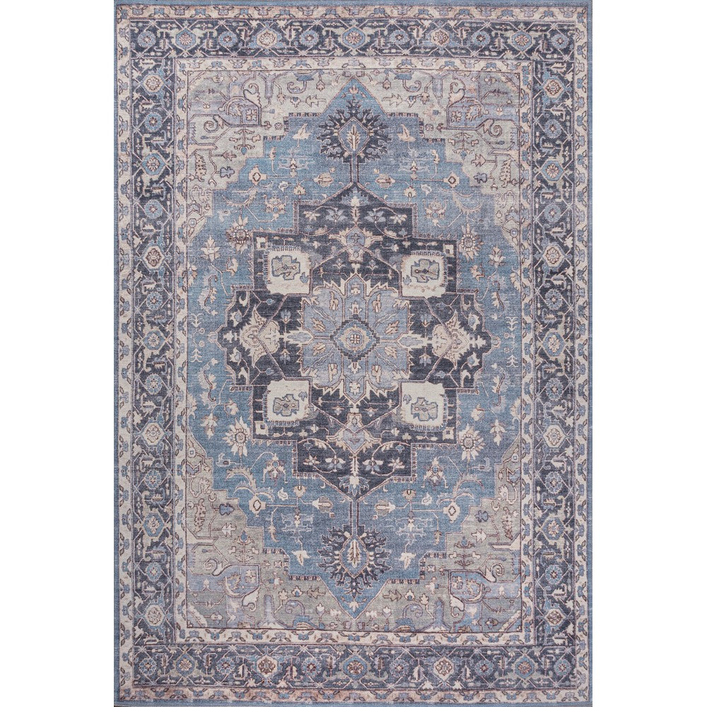 Twitty Ornate Medallion Washable Area Rug
