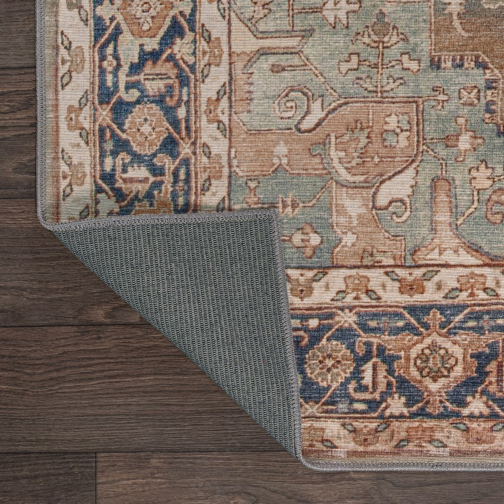 Twitty Ornate Medallion Washable Area Rug