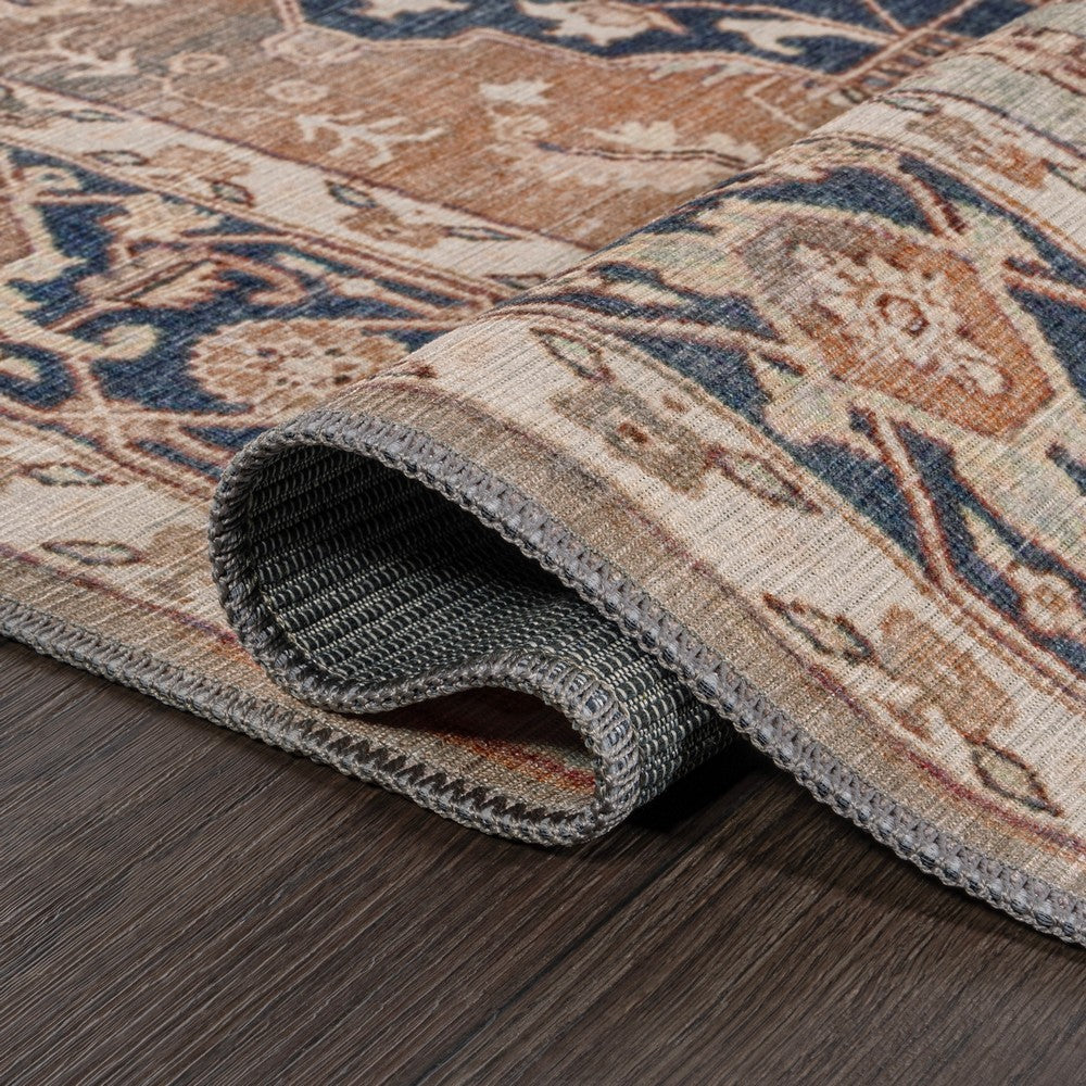 Twitty Ornate Medallion Washable Area Rug