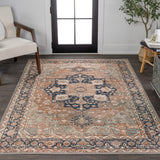 Twitty Ornate Medallion Washable Area Rug