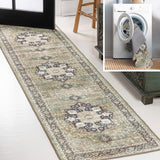 Twitty Ornate Medallion Washable Area Rug