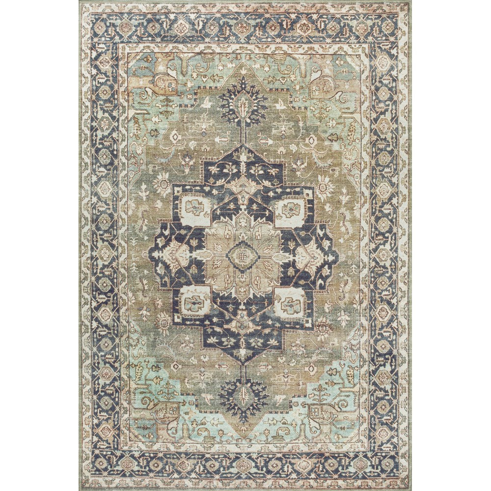 Twitty Ornate Medallion Washable Area Rug