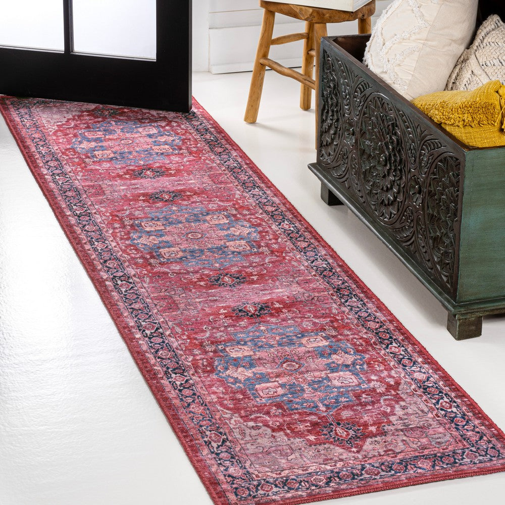 Twitty Ornate Medallion Washable Area Rug