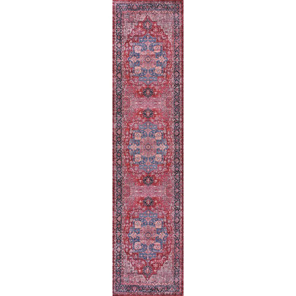 Twitty Ornate Medallion Washable Area Rug
