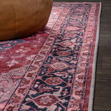 Twitty Ornate Medallion Washable Area Rug