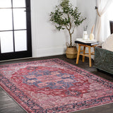 Twitty Ornate Medallion Washable Area Rug