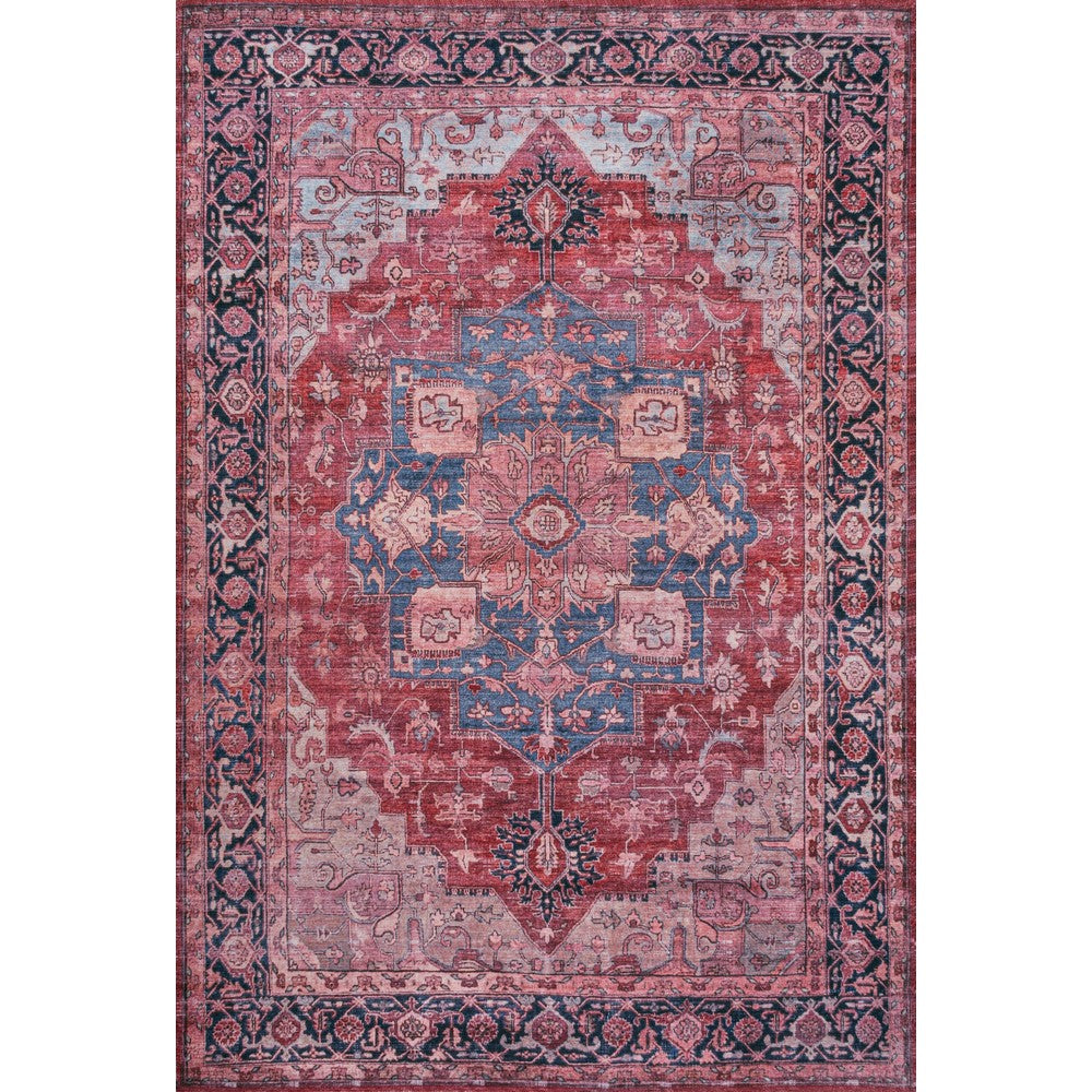 Twitty Ornate Medallion Washable Area Rug