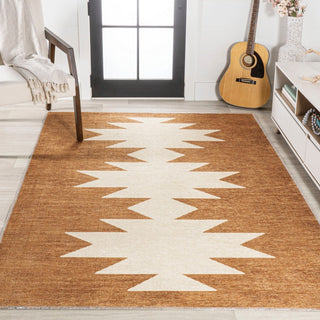 Cayton Minimalist Geometric Machine-washable Area Rug