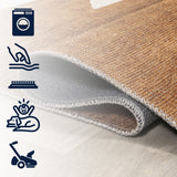 Cayton Minimalist Geometric Machine-washable Area Rug