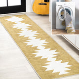 Cayton Minimalist Geometric Machine-washable Area Rug