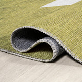 Cayton Minimalist Geometric Machine-washable Area Rug