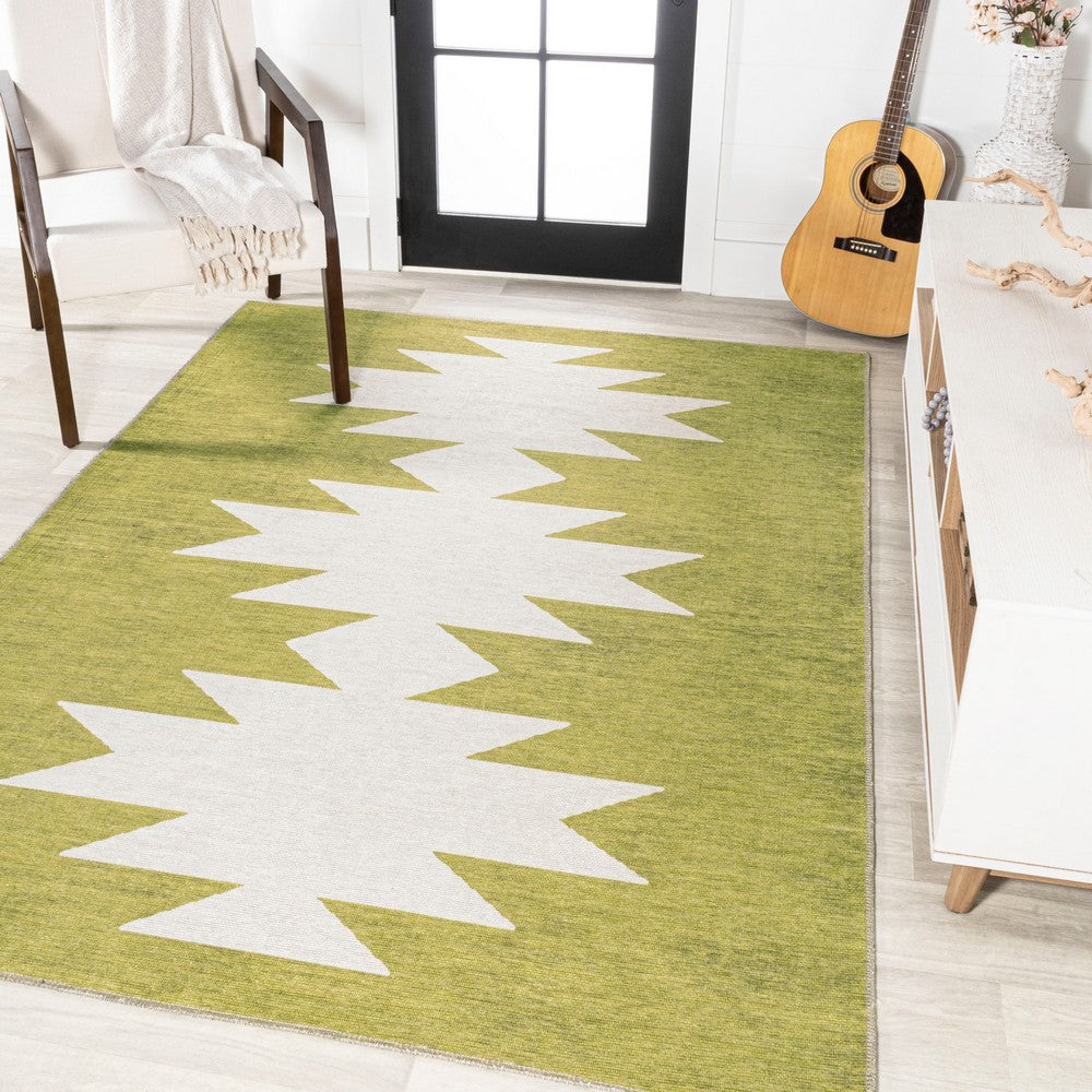 Cayton Minimalist Geometric Machine-washable Area Rug