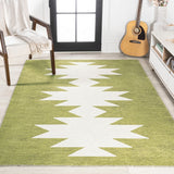 Cayton Minimalist Geometric Machine-washable Area Rug