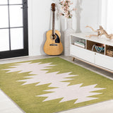 Cayton Minimalist Geometric Machine-washable Area Rug