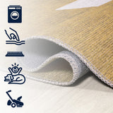 Cayton Minimalist Geometric Machine-washable Area Rug