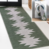 Cayton Minimalist Geometric Machine-washable Area Rug