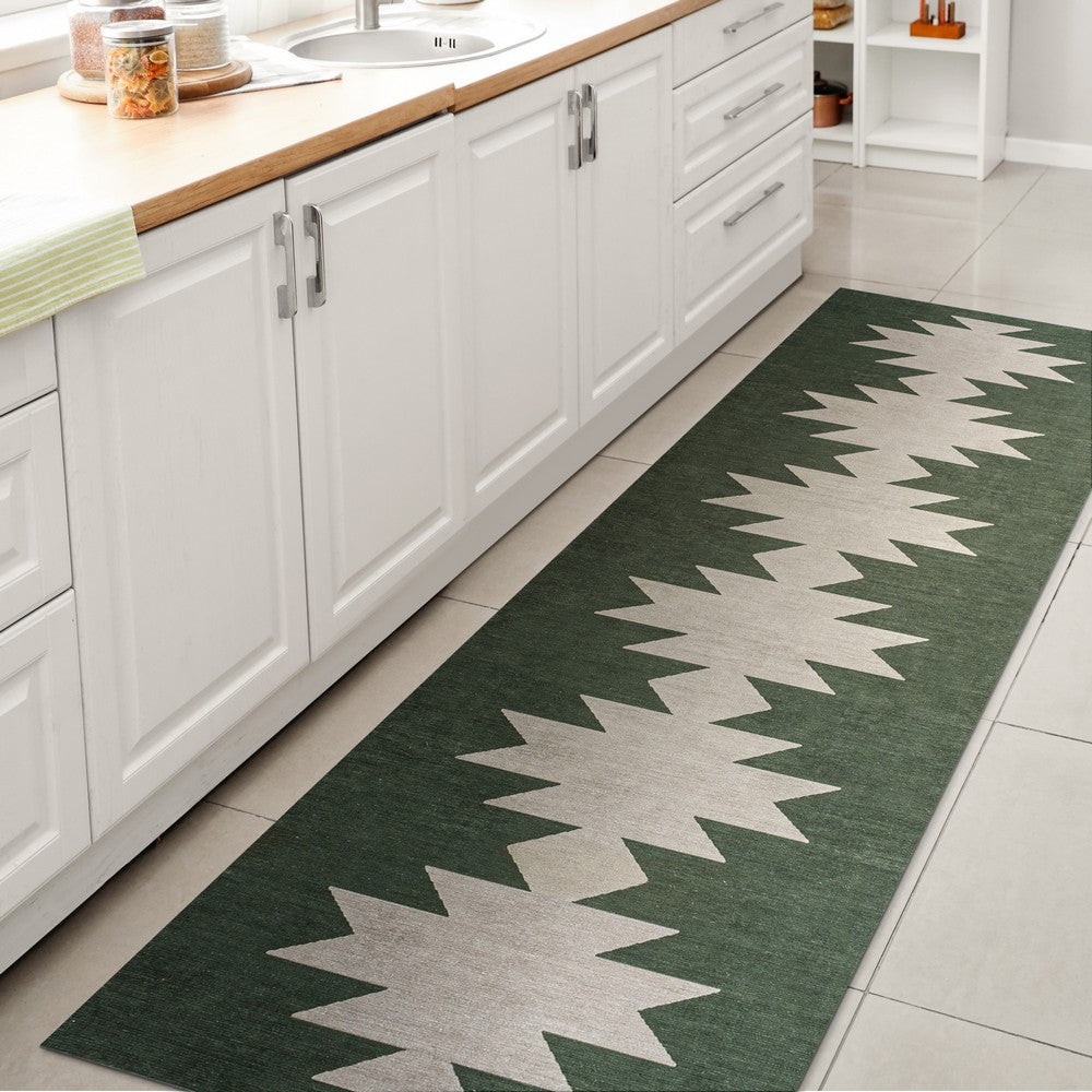 Cayton Minimalist Geometric Machine-washable Area Rug
