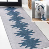 Cayton Minimalist Geometric Machine-washable Area Rug