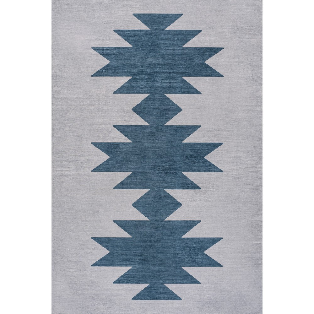 Cayton Minimalist Geometric Machine-washable Area Rug