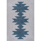 Cayton Minimalist Geometric Machine-washable Area Rug
