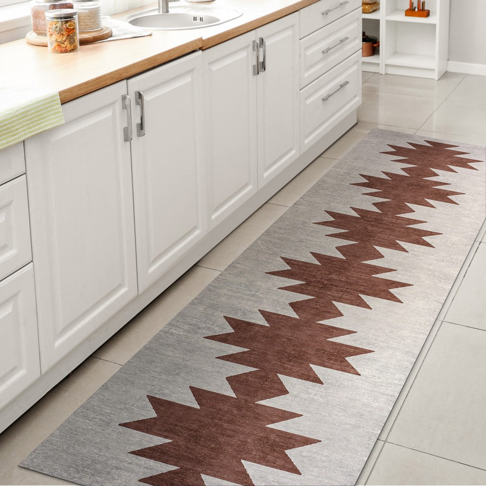 Cayton Minimalist Geometric Machine-washable Area Rug