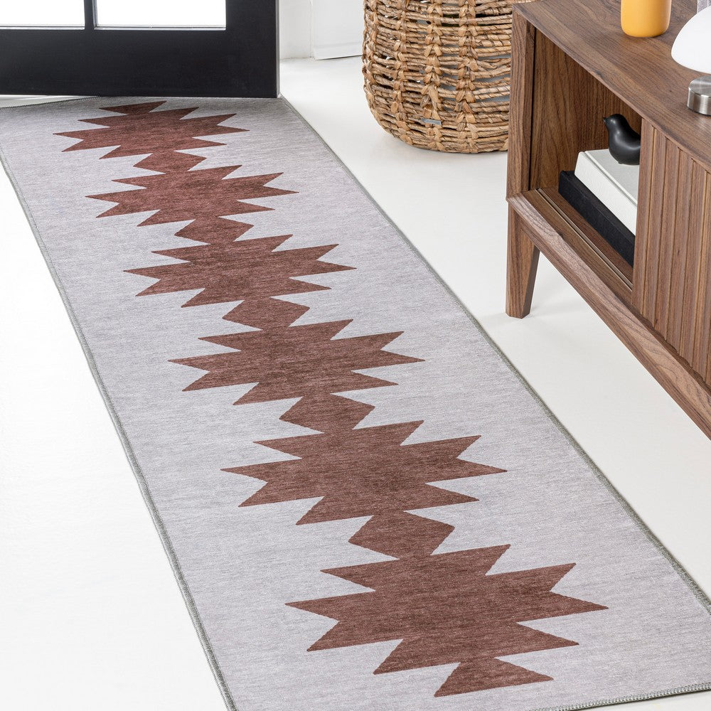 Cayton Minimalist Geometric Machine-washable Area Rug