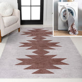 Cayton Minimalist Geometric Machine-washable Area Rug