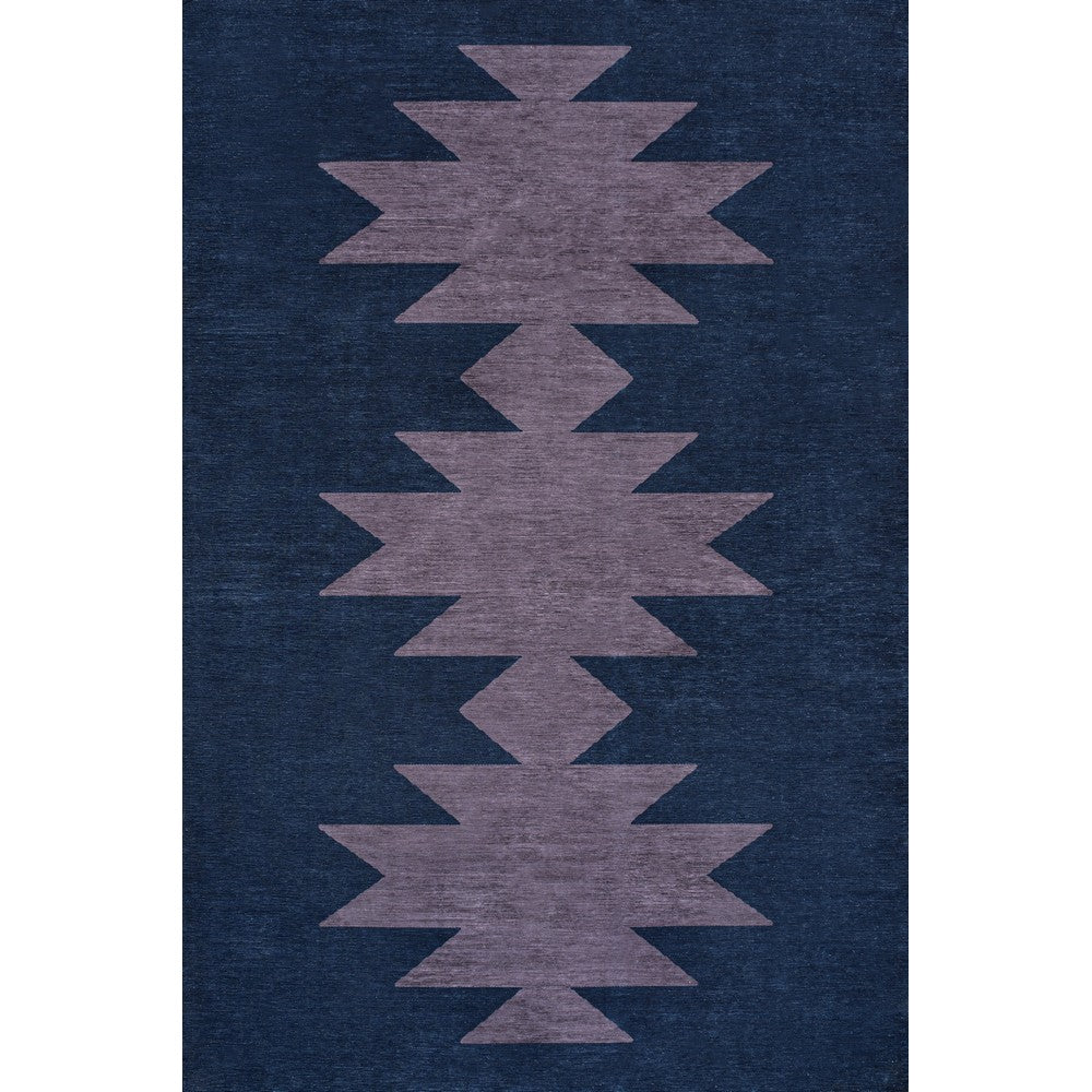 Cayton Minimalist Geometric Machine-washable Area Rug