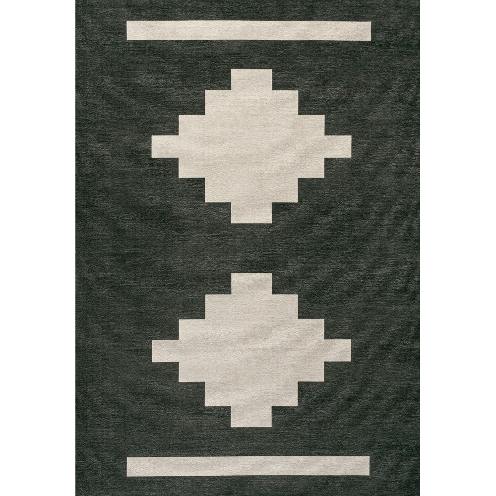 Beatrice Geometric Tribal Medallion Machine-washable Area Rug