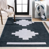 Beatrice Geometric Tribal Medallion Machine-washable Area Rug