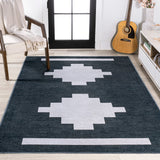 Beatrice Geometric Tribal Medallion Machine-washable Area Rug