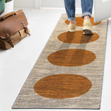Miles Minimalist Geometric Dot Machine-washable Area Rug