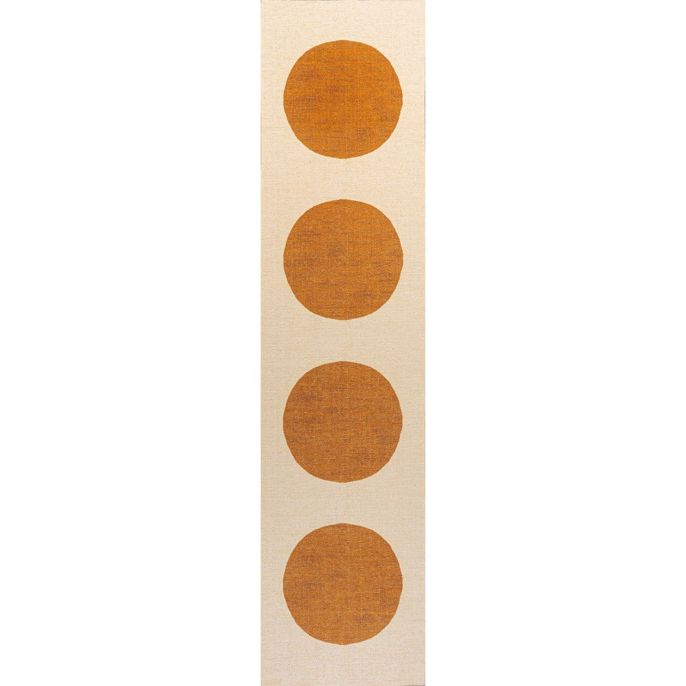 Miles Minimalist Geometric Dot Machine-washable Area Rug