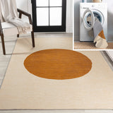 Miles Minimalist Geometric Dot Machine-washable Area Rug
