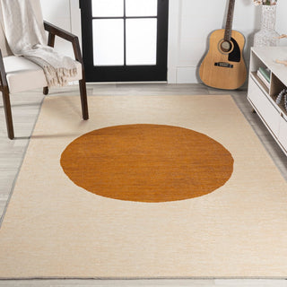 Miles Minimalist Geometric Dot Machine-washable Area Rug