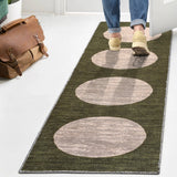 Miles Minimalist Geometric Dot Machine-washable Area Rug