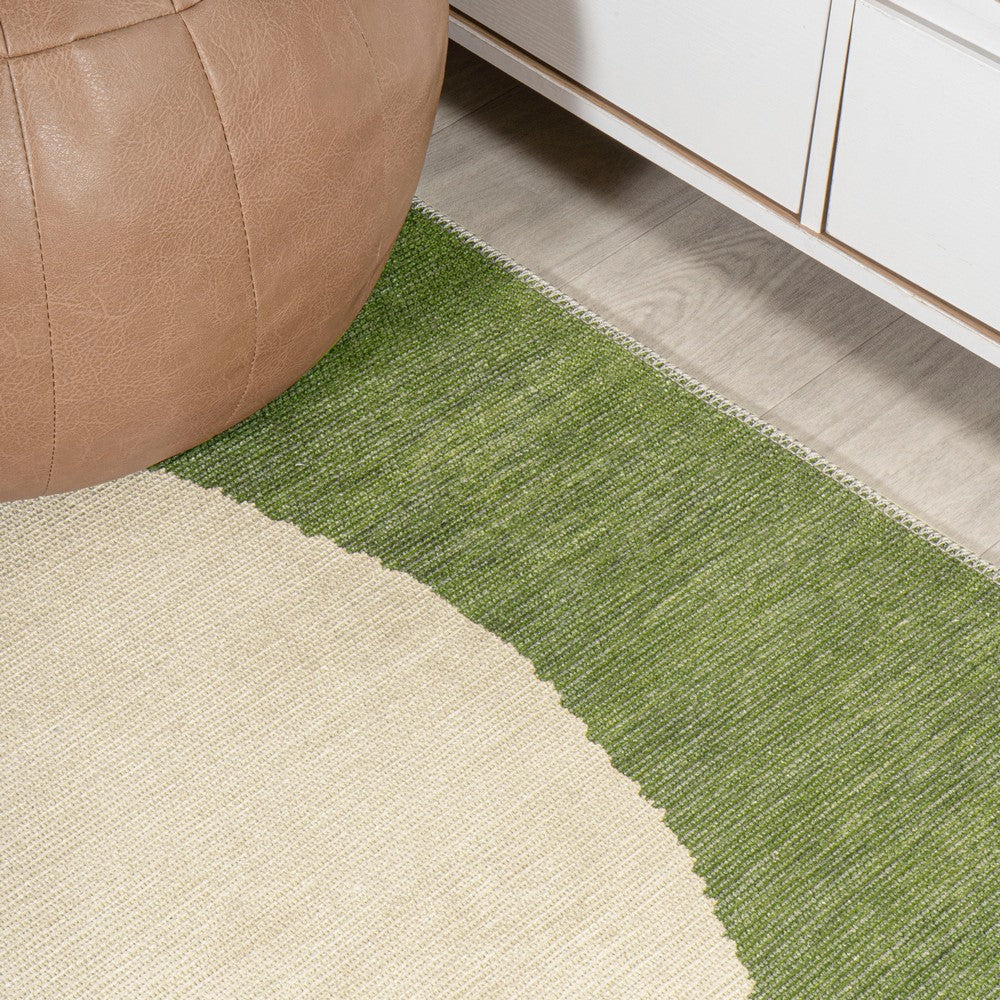 Miles Minimalist Geometric Dot Machine-washable Area Rug